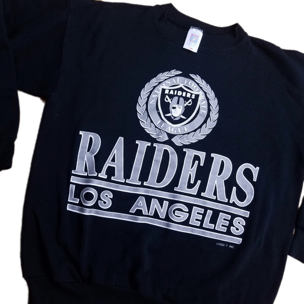 Vintage LA Raiders NFL Long Sleeve Sweatshirt L